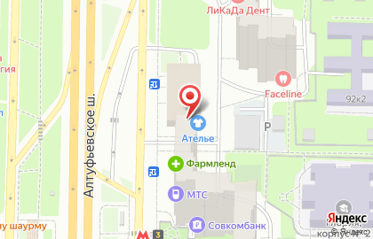 Универмаг низких цен Allinone на метро Алтуфьево на карте