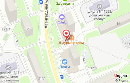 Магазин овощей и фруктов в Москве на карте