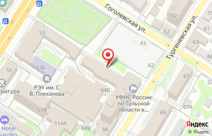 Территориальный орган Федеральной службы государственной статистики по Тульской области на карте