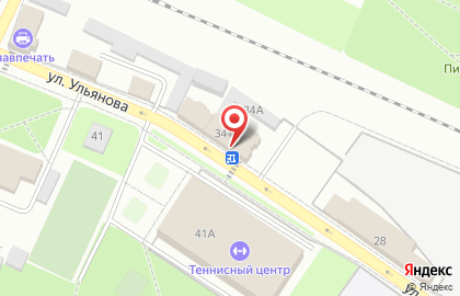 Полиграфическая компания Графика на улице Ульянова на карте