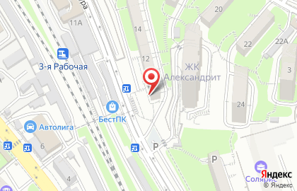 Парикмахерская Эстель в Первореченском районе на карте
