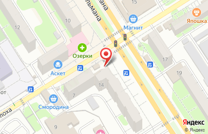 Супермаркет Пятёрочка на улице Тельмана на карте