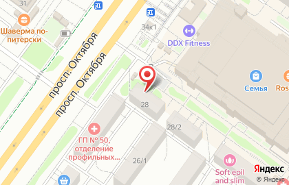 Люкс Дорс на проспекте Октября на карте