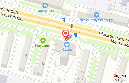 Торговый центр Садко на Московском проспекте на карте