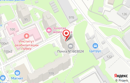 Почтовое отделение №24 на улице Невзоровых на карте
