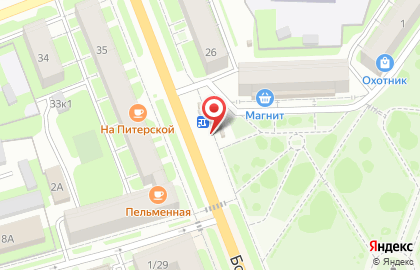 Киоск Лактис на Большой Санкт-Петербургской улице на карте