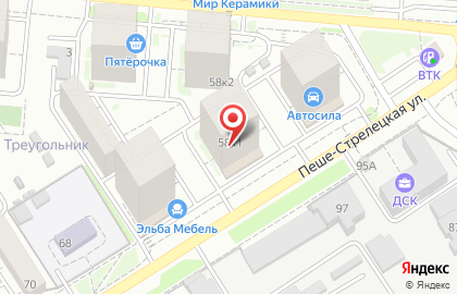 Салон Место красоты на Пеше-Стрелецкой улице на карте