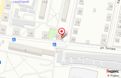 Стоматологический кабинет на улице Титова на карте