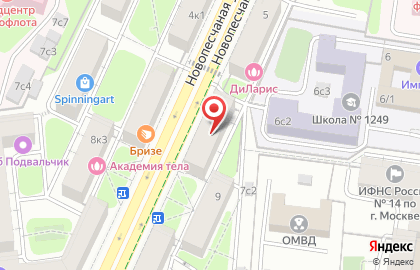 Адвокатский кабинет На Соколе на Новопесчаной улице на карте