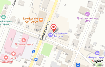 Гостиница Таруса на карте