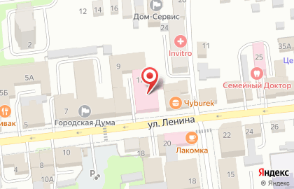 АПМ на улице Ленина на карте