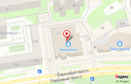Магазин 33 пингвина на Парковом проспекте на карте