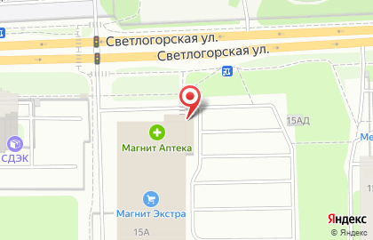 Гипермаркет Магнит Семейный на Светлогорской улице на карте