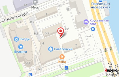 ОАО МОСКОВСКАЯ ОБЪЕДИНЕННАЯ ЭЛЕКТРОСЕТЕВАЯ КОМПАНИЯ во 2-м Павелецком проезде на карте