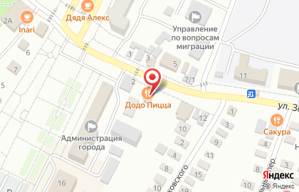 Пиццерия Додо Пицца на улице З.Космодемьянской на карте