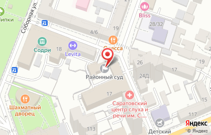 Волжский районный суд г. Саратова на карте