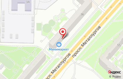 Мини-маркет Мини-маркет на проспекте Металлургов на карте