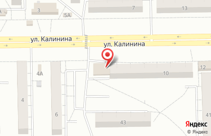 Участок курьерской доставки на Калинина на карте