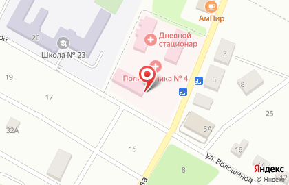 Городская поликлиника г. Шахты на улице Михайлова на карте