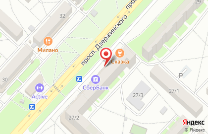 Магазин товаров для творчества и рукоделия на проспекте Дзержинского на карте