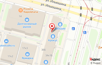 Звезда на Стародеревенской улице на карте