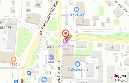 Кафе-караоке Барселона на улице Петрова на карте