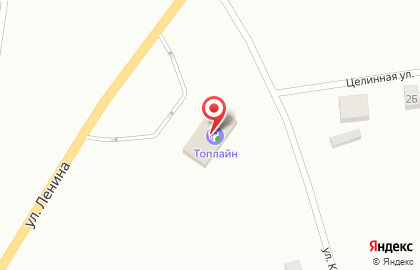 АЗС Топлайн на улице Лебедева в Одесском на карте
