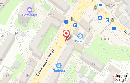 Московский комсомолец на Смирновской улице на карте