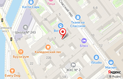 ООО Санкт-Петербургский городской ломбард в Спасском переулке на карте