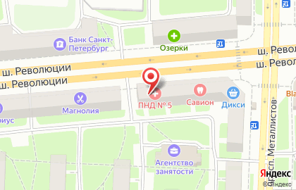 Психоневрологический Диспансер # 5 Красногвардейского Района на карте