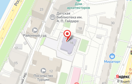 Школа №1231 им. В.Д. Поленова с дошкольным отделением в 7-м Ростовском переулке на карте