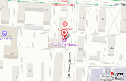 Компьютерный клуб Good Game Arena на улице Маяковского на карте