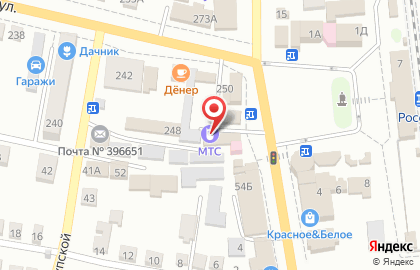 Салон связи МегаФон на улице Дзержинского на карте