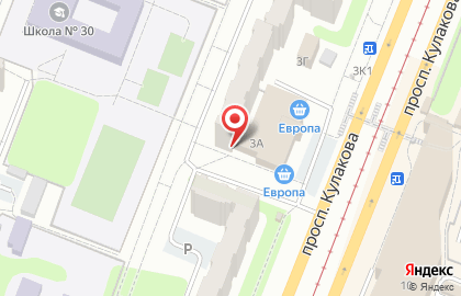 Аптека Забота на проспекте Кулакова на карте