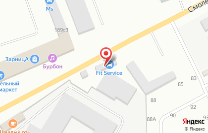 Шинный центр Колеса Даром на Смоленской улице на карте