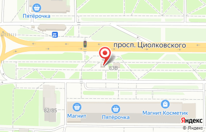 Магазин Пресс курьер на проспекте Циолковского на карте