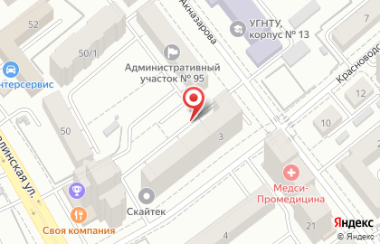 CNI на Красноводской улице на карте