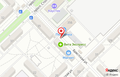 Магазин овощей и фруктов в Красноармейском районе на карте