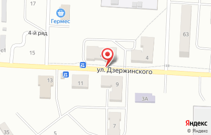 EХ на улице Дзержинского на карте