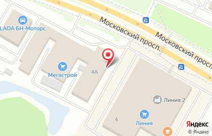Торгово-монтажная компания Фабрика потолков на Московском проспекте на карте