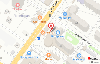 ТЦ Визит в Октябрьском районе на карте