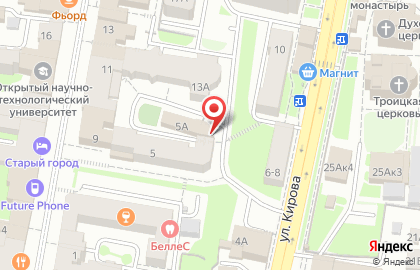 Учебно-оздоровительный центр Кинезио на Московской улице, 11е на карте