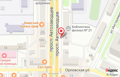 Библиотека в Челябинске на карте