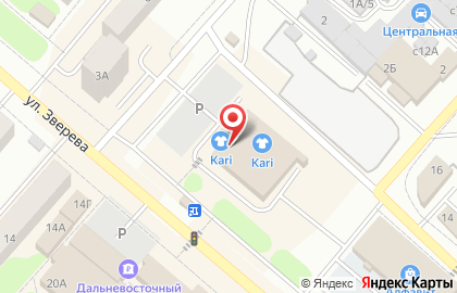 Магазин обуви и аксессуаров kari на улице Зверева на карте