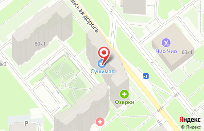 Магазин суши Сушимаг в Красногвардейском районе на карте