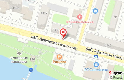 Аспект на набережной Афанасия Никитина на карте