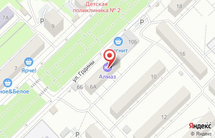 Парикмахерская Маями в Центральном районе на карте