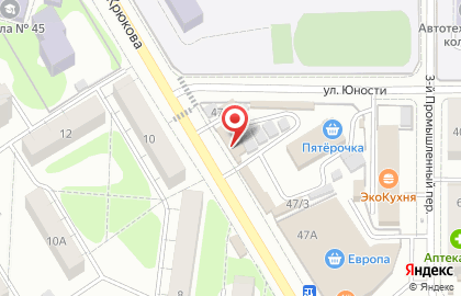 Магазин колбас и деликатесов Мясной отдел в Сеймском районе на карте