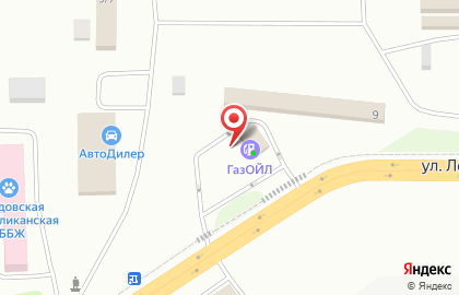 Автомойка ГазОЙЛ на улице Лодыгина на карте