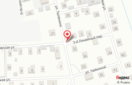 Почтовое отделение №25 на улице Тюленина на карте
